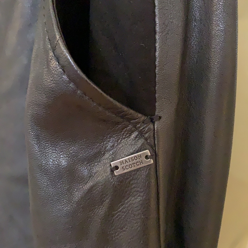 Genuine Leather SCOTCH & SODA Jolie Vagabonde Leather Pants - Small/1 - Like New - Picture 5 of 11